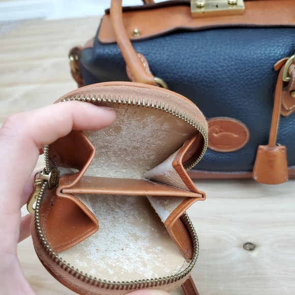 Dooney & Bourke Navy Doctors Bag & Logo Coin Purse - Picture 5 of 16